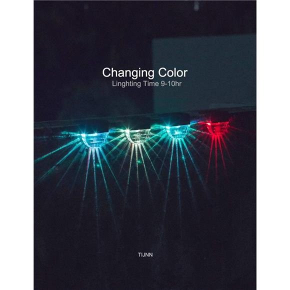 Solar Deck Lights, Outdoor Lighting Backyard Decor Outside Step Lights Garden - Picture 5 of 6